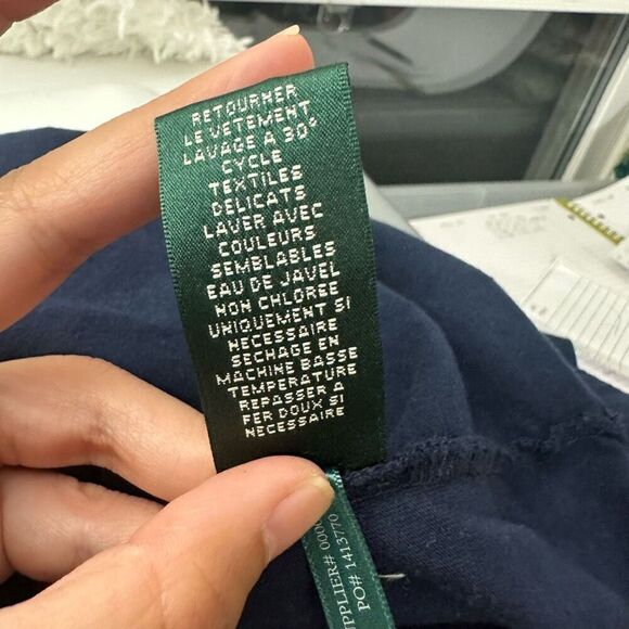 Ralph Lauren Long Sleeve Striped Nautical Blue Green RL Logo size 2XL Cotton - Picture 8 of 9